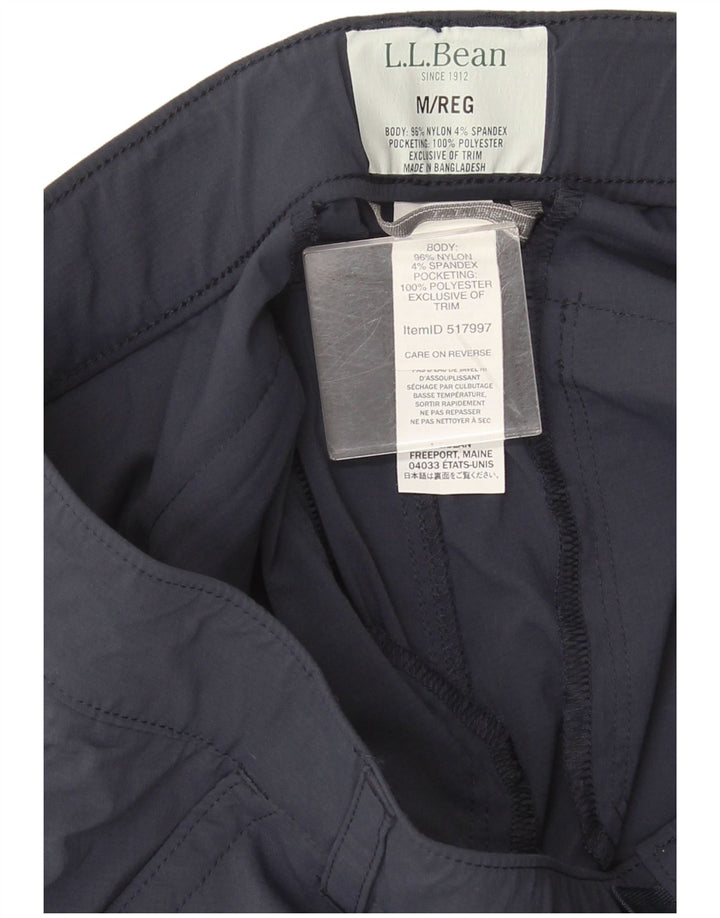 Calça Cargo Capri Masculina L.L.Bean Médio W32 L22 Azul Marinho Nylon