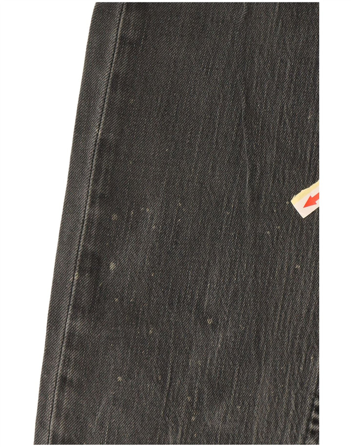 Jeans retos femininos Levi's W31 L29 algodão cinza