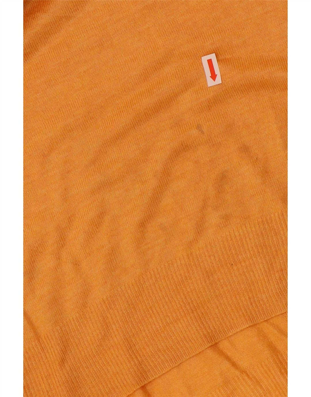 Suéter feminino Zara com gola canoa UK 12 viscose laranja médio