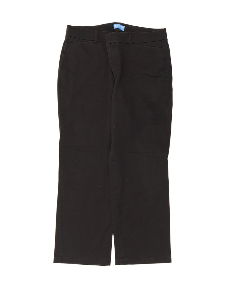 DOCKERS Womens Straight Casual Trousers W38 L28  Black Vintage Dockers and Second-Hand Dockers from Messina Hembry 