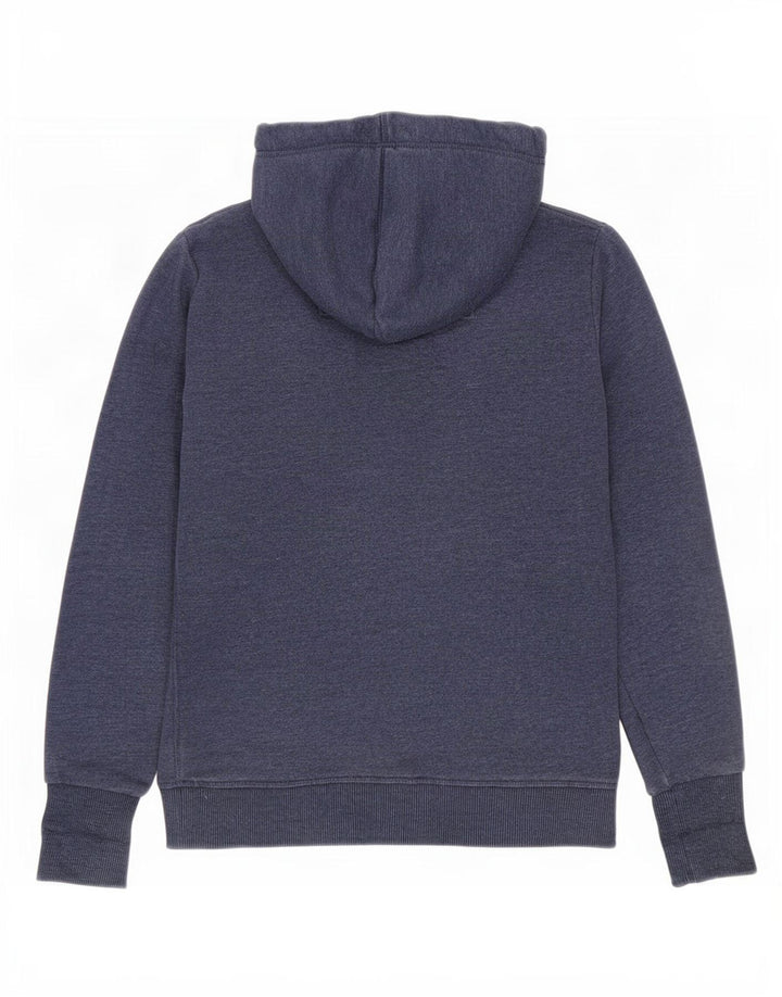 Suéter com capuz masculino Superdry médio azul marinho algodão