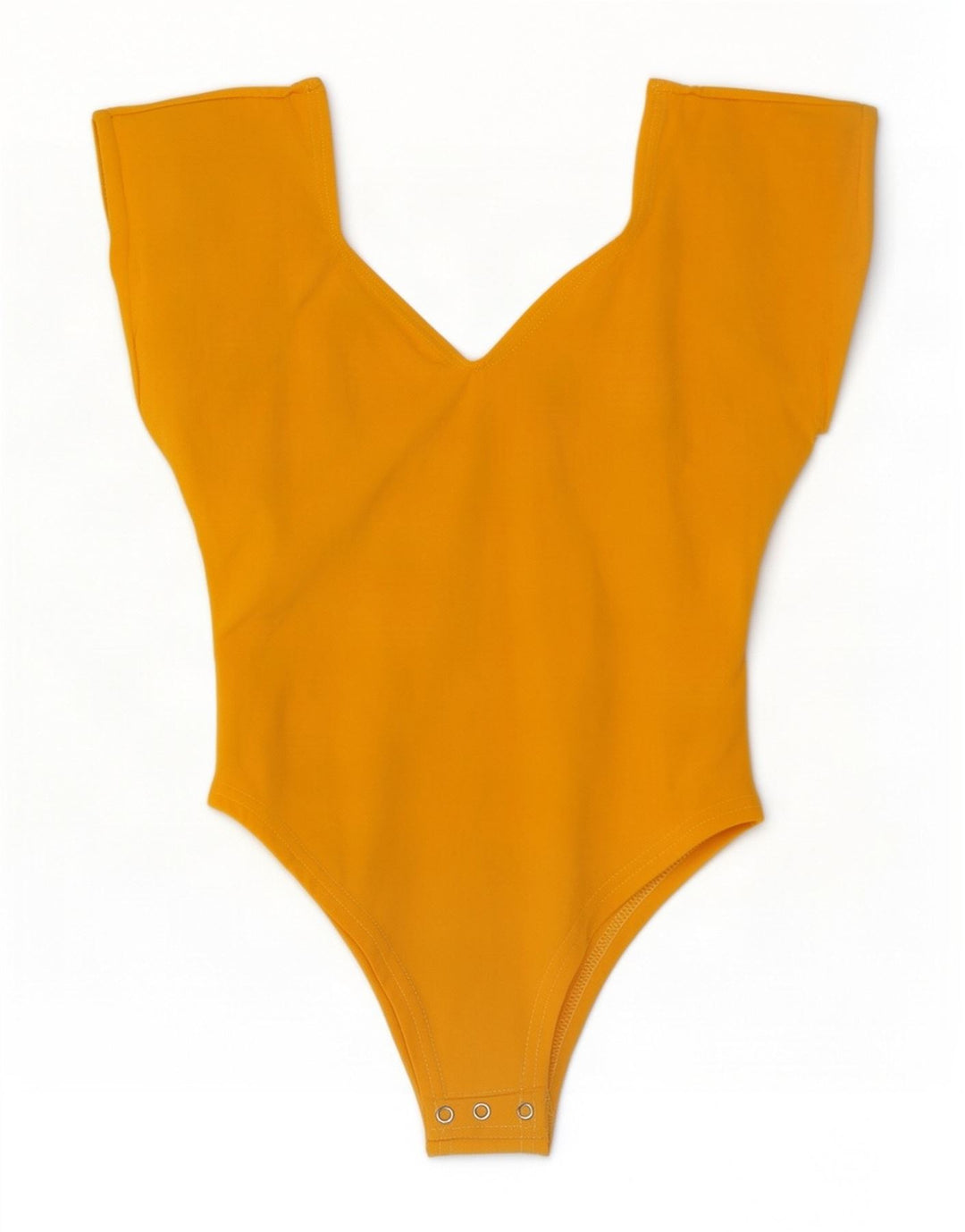 Body feminino vintage sem mangas UK 12 algodão amarelo médio