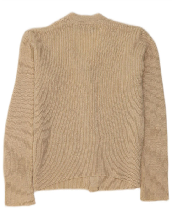 Suéter feminino Pierre Cardin Crop Cardigan IT 44 Médio Bege