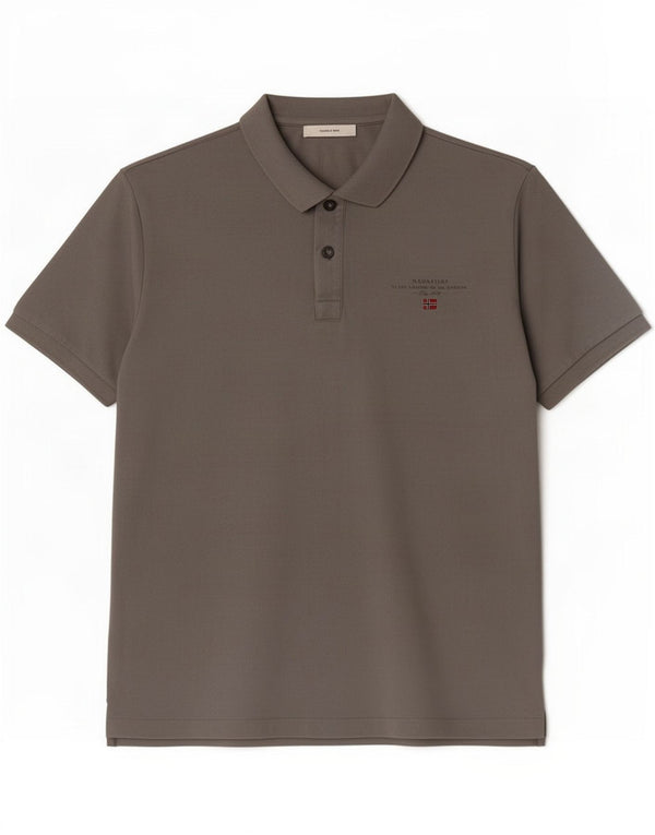 Napapijri Mens Polo Shirt XL Grey Cotton