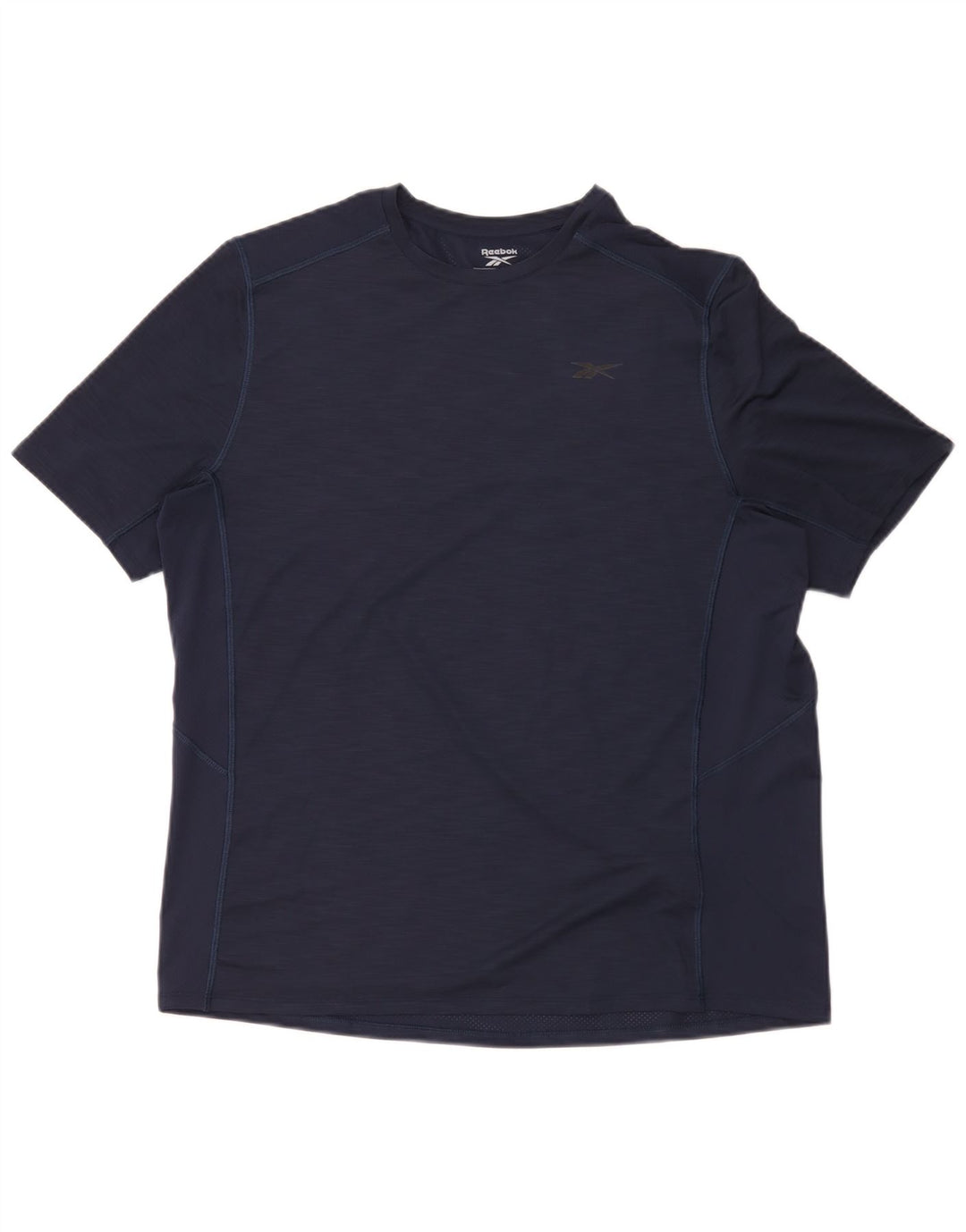 Camiseta masculina Reebok grande poliéster azul marinho