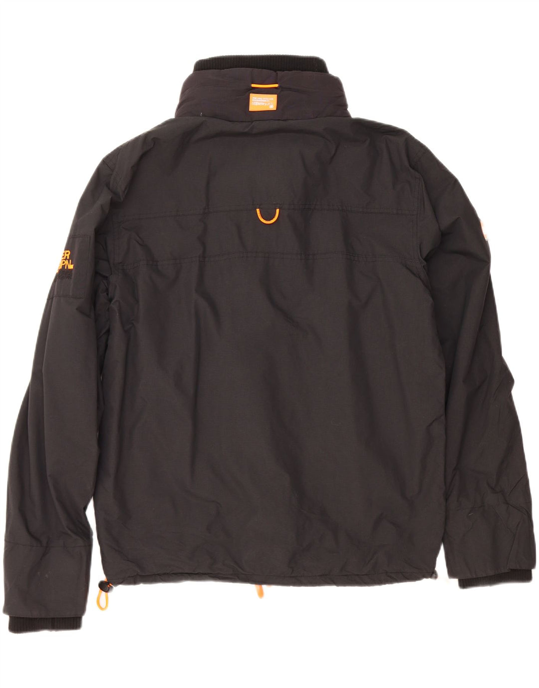 Jaqueta corta-vento feminina Superdry UK 16 grande nylon preto