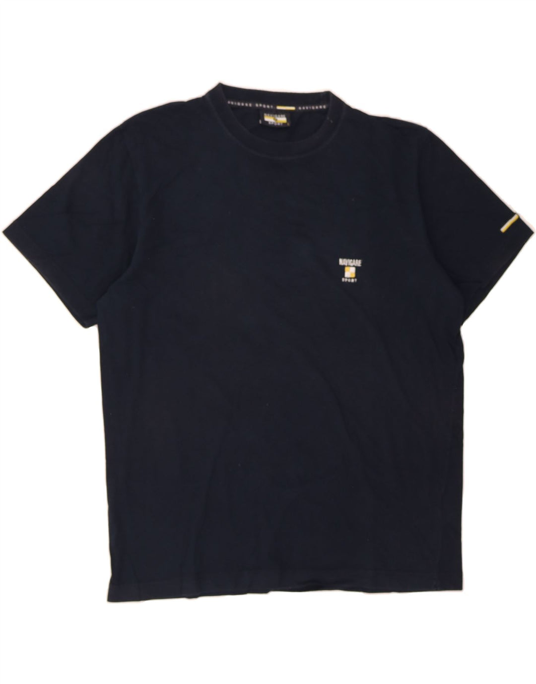 NAVIGARE Mens T-Shirt Top Large Navy Blue Cotton Vintage Navigare and Second-Hand Navigare from Messina Hembry 