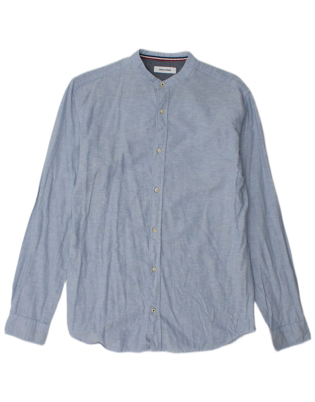 Camisa masculina Jack & Jones pequena azul algodão