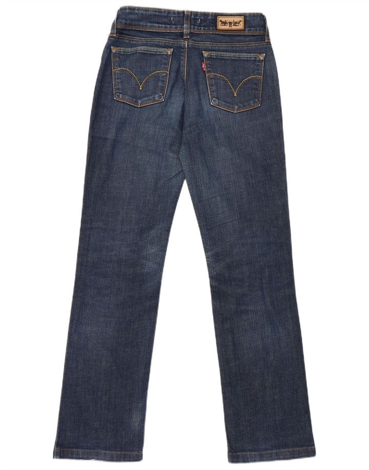 Calça jeans feminina Levi's 570 Straight W29 L30 azul algodão