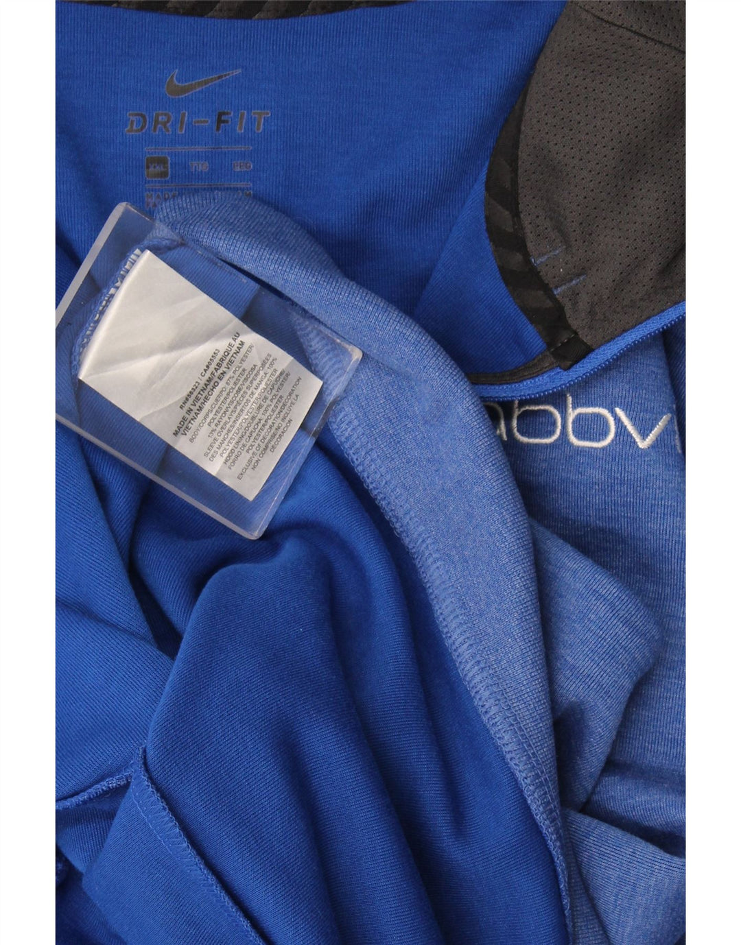 Suéter Nike masculino com capuz e zíper 2XL azul colorblock poliéster