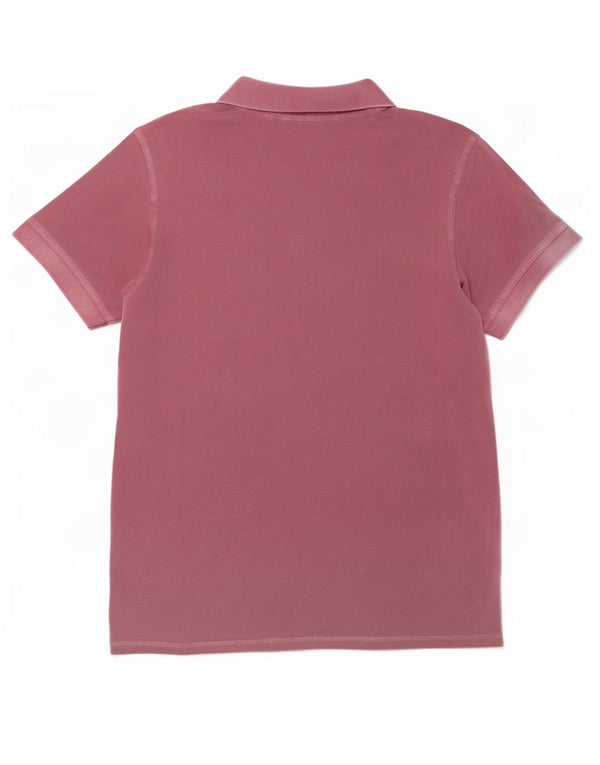 Camisa polo masculina Hugo Boss Slim Fit 3XL algodão vermelho