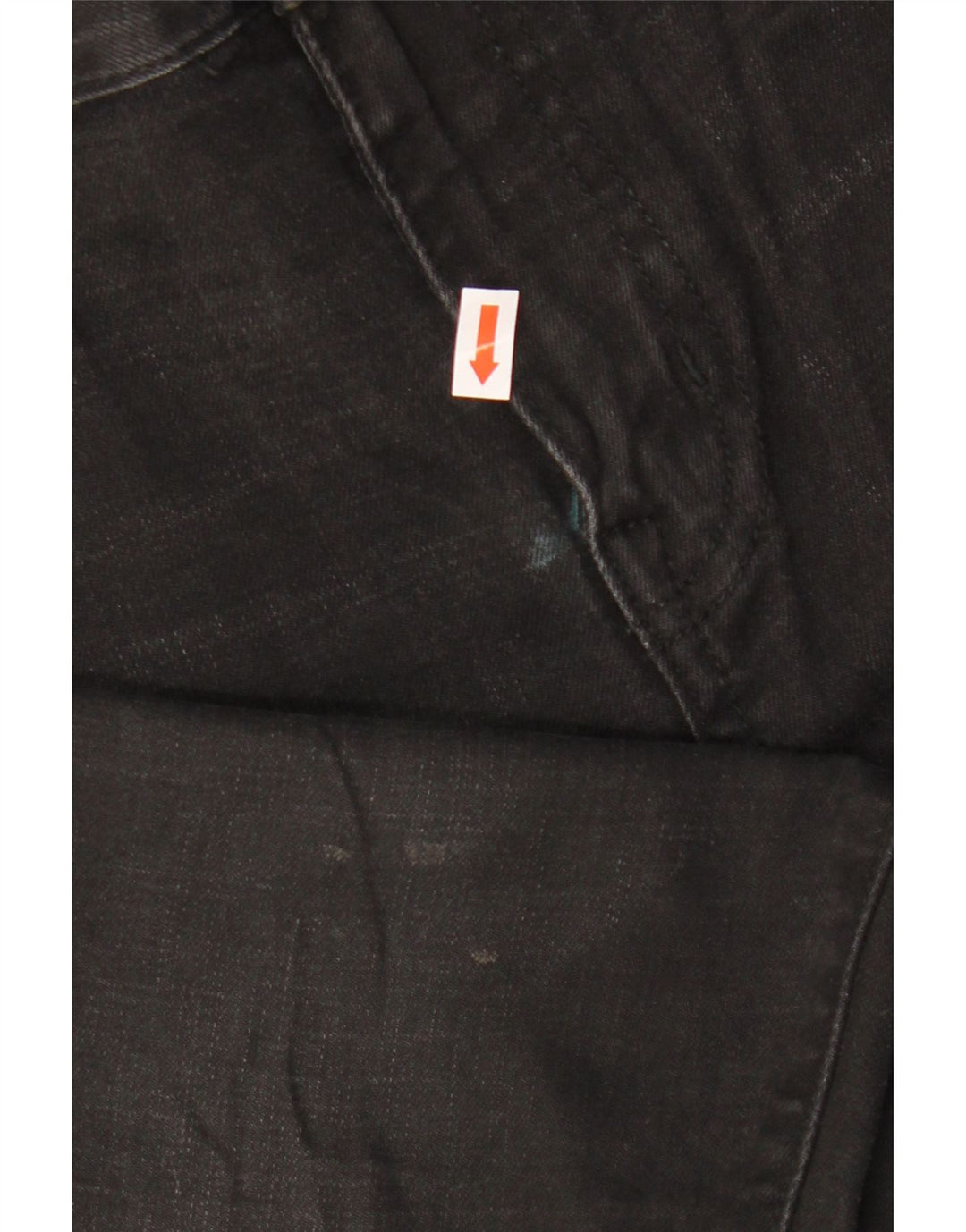 Jeans skinny masculino Superdry W30 L30 algodão preto