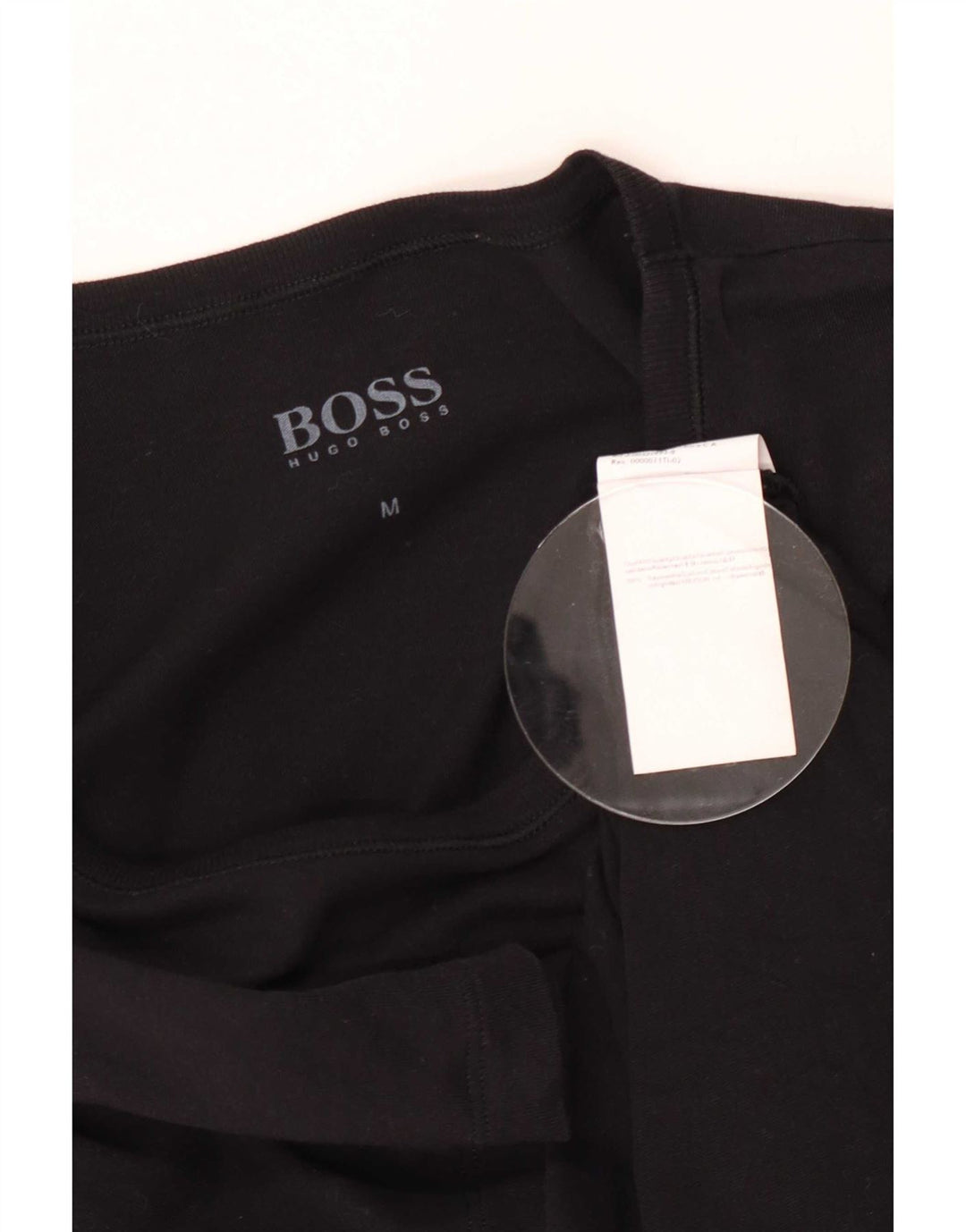 Camiseta masculina Hugo Boss Top médio algodão preto