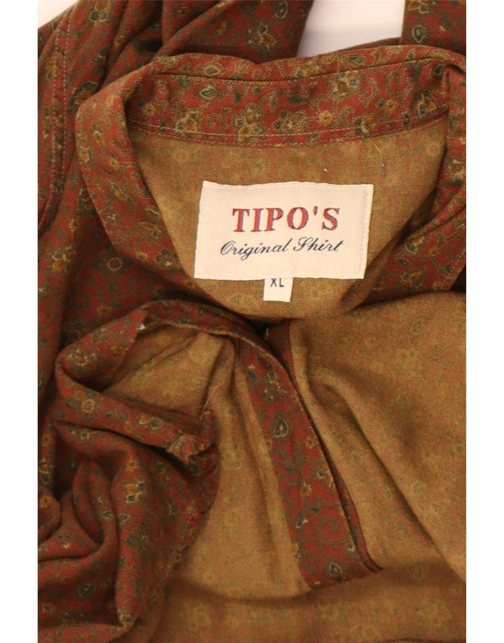 Camisa Masculina Tipo'S XL Marrom Floral