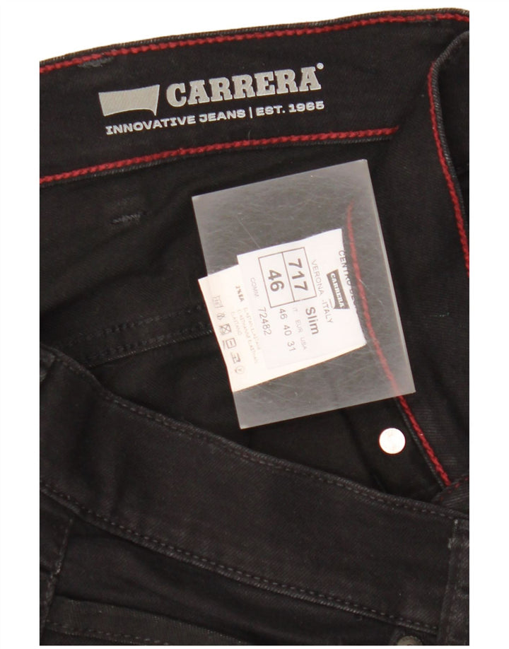 Calça jeans feminina CARRERA 717 Slim W31 L32 algodão preto