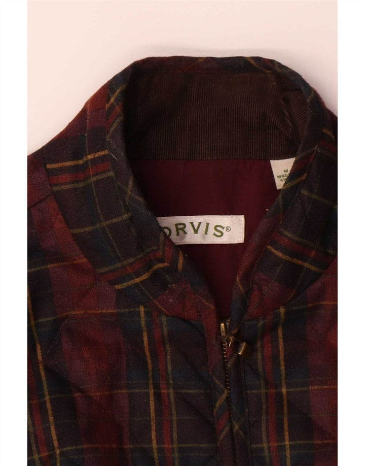 Colete acolchoado feminino Orvis UK 14 poliéster xadrez médio multicolorido
