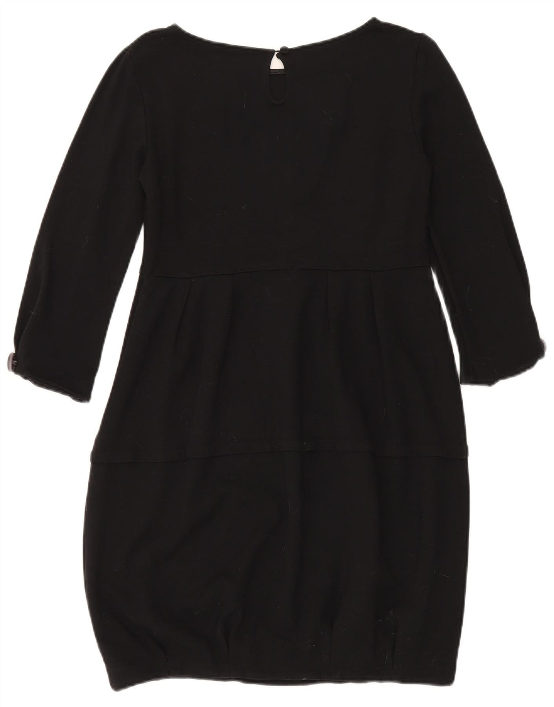 Vestido feminino bolha manga 3/4 da Max & Co. Reino Unido 14 grande viscose preta