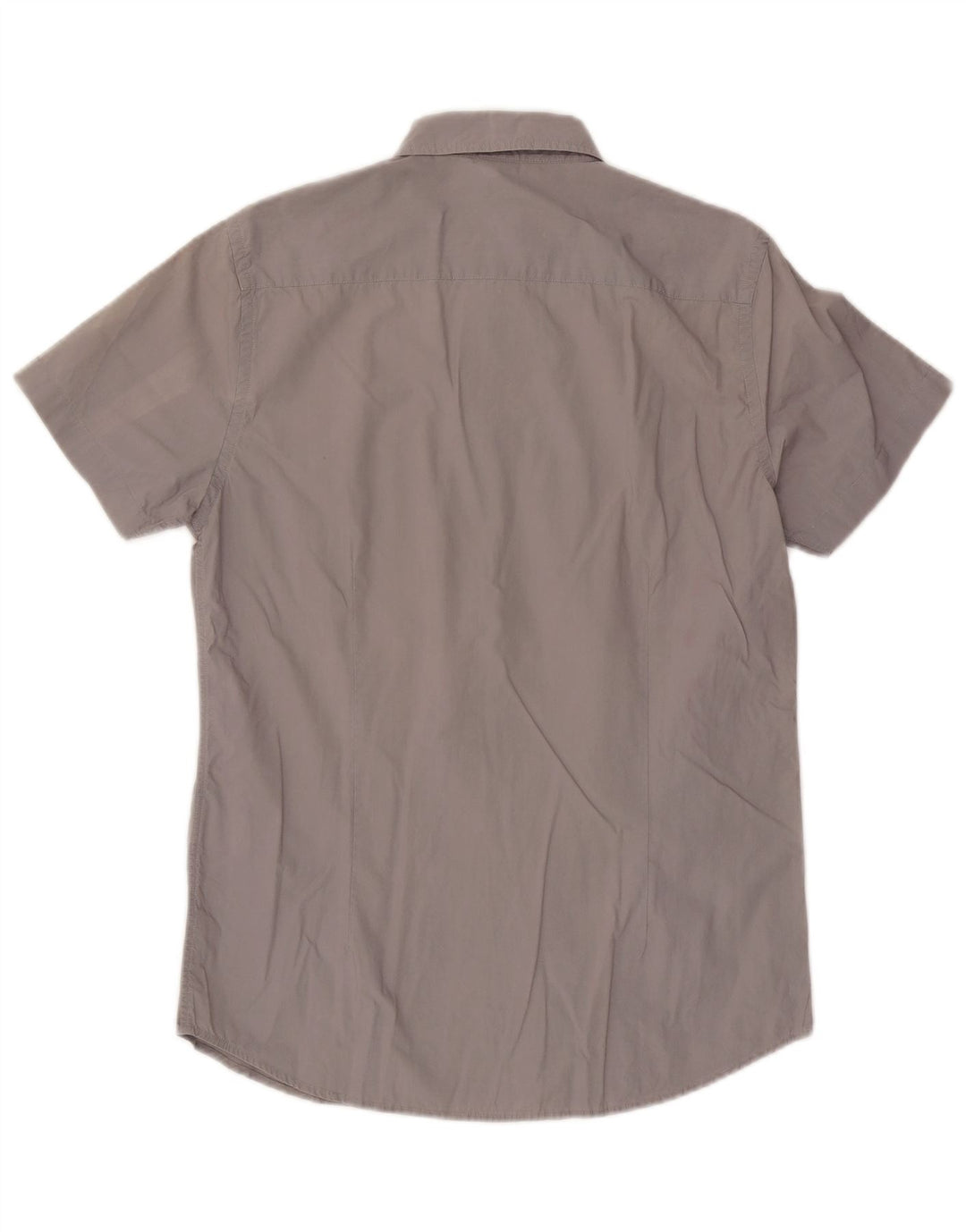Camisa masculina de manga curta Murphy & Nye algodão cinza médio