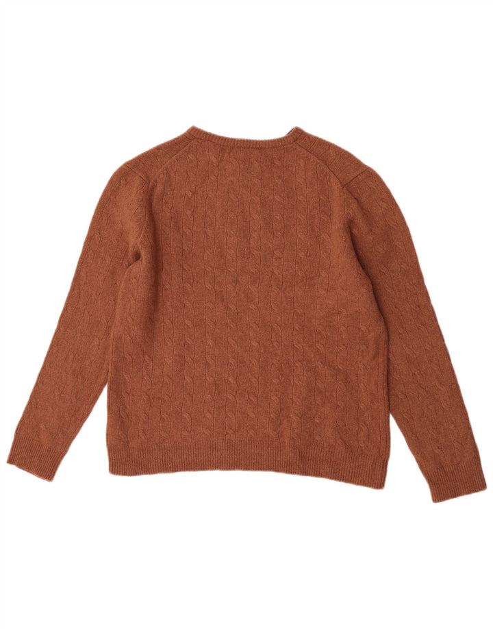 Suéter Marks & Spencer Boys com gola redonda 12-13 anos marrom