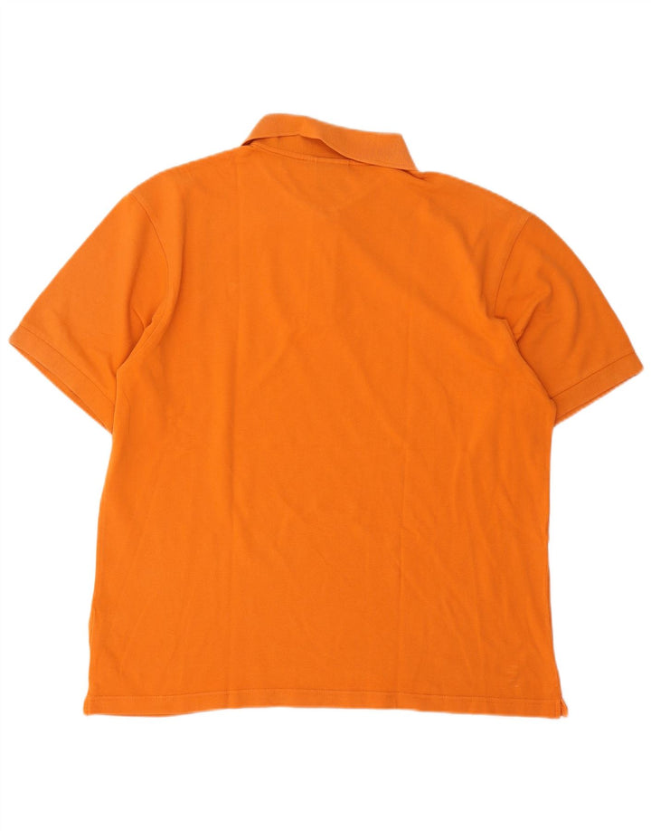 Camisa polo masculina Diadora grande algodão laranja