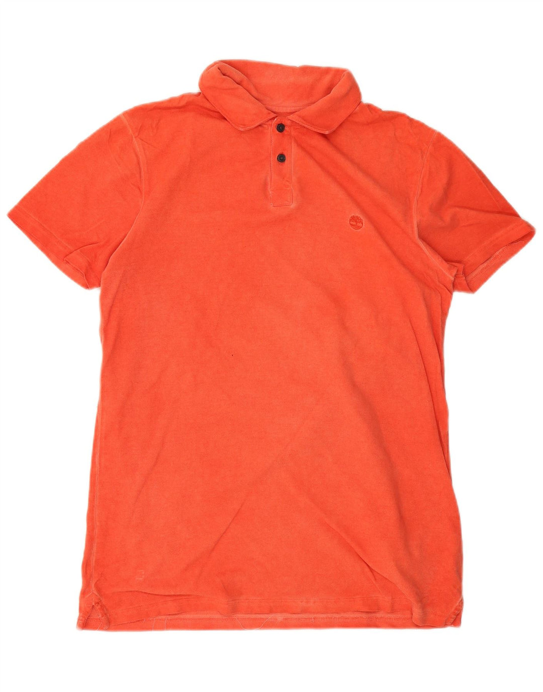 Camisa polo masculina Timberland médio laranja algodão