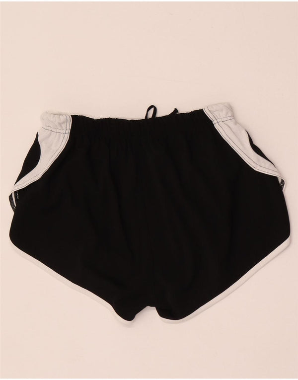 Shorts esportivo feminino Asics UK 8 pequeno bloco colorido preto