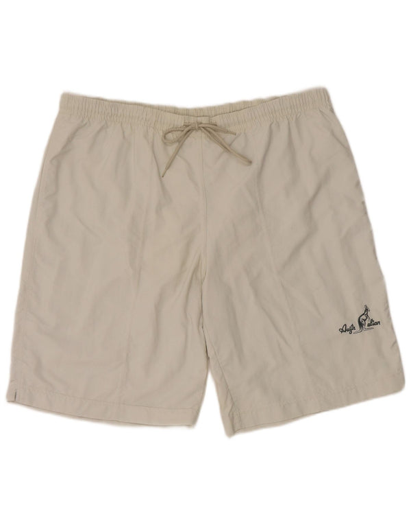 Shorts esportivos masculinos AUSTRALIAN L'ALPINA tamanho 54 2XL cinza poliamida