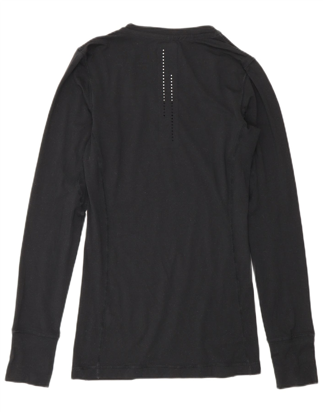 Top gráfico Nike masculino Dri Fit manga comprida XS preto poliéster