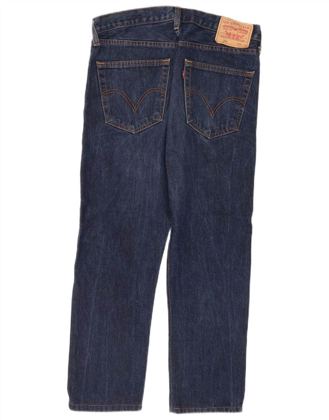 Calça Jeans Levis Masculina 751 Cropped Straight W36 L25 Azul Marinho