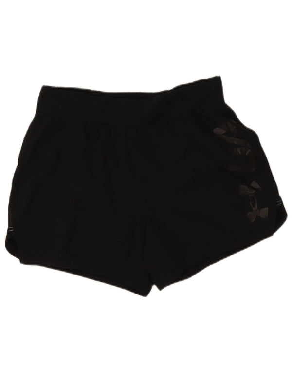 Shorts esportivos gráficos masculinos Under Armour grandes pretos