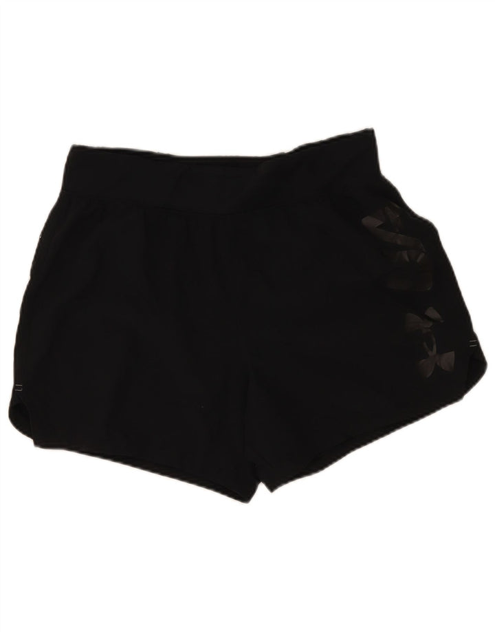 Shorts esportivos gráficos masculinos Under Armour grandes pretos