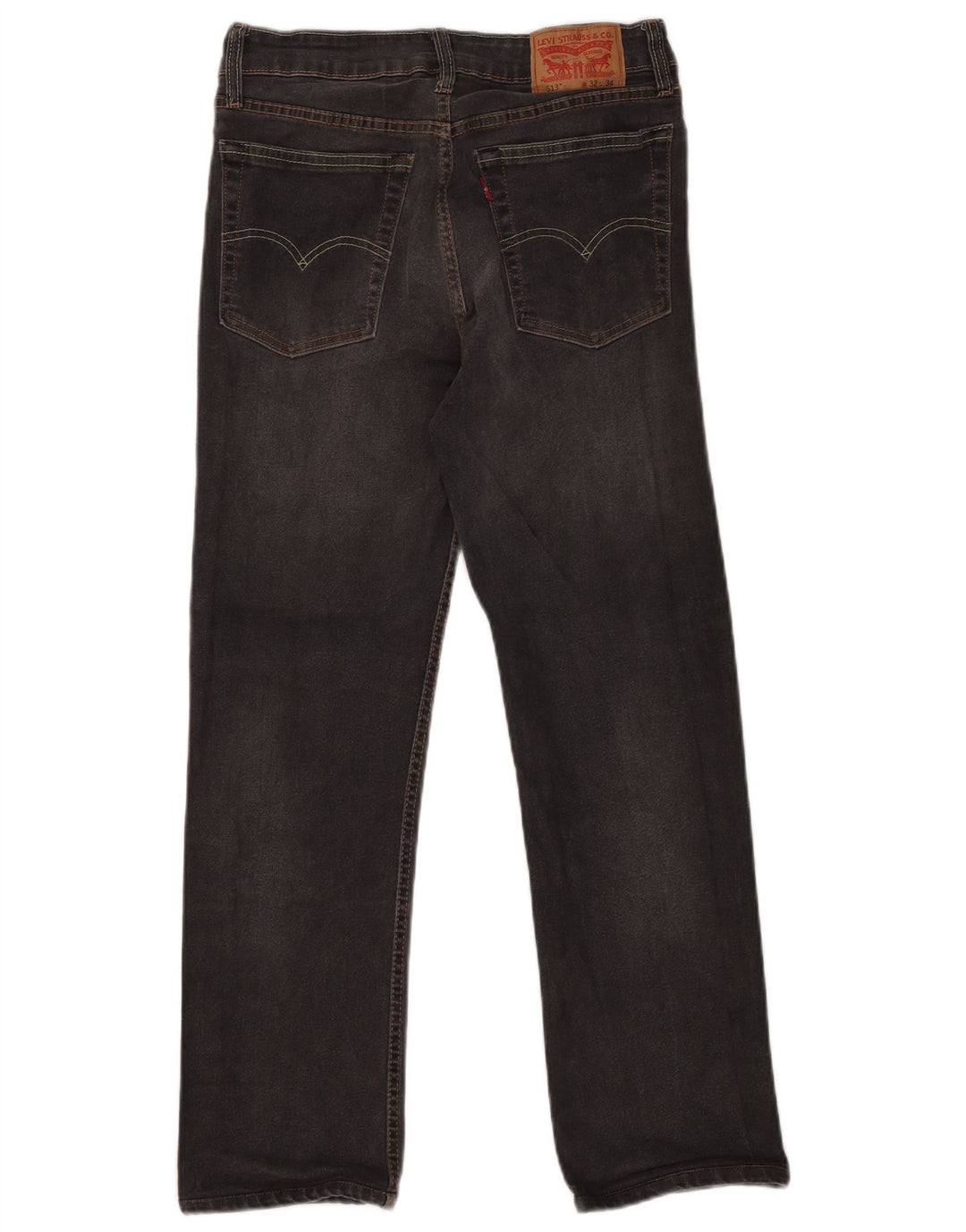 Jeans Levi's Slim Straight Masculino W32 L28 Algodão Cinza
