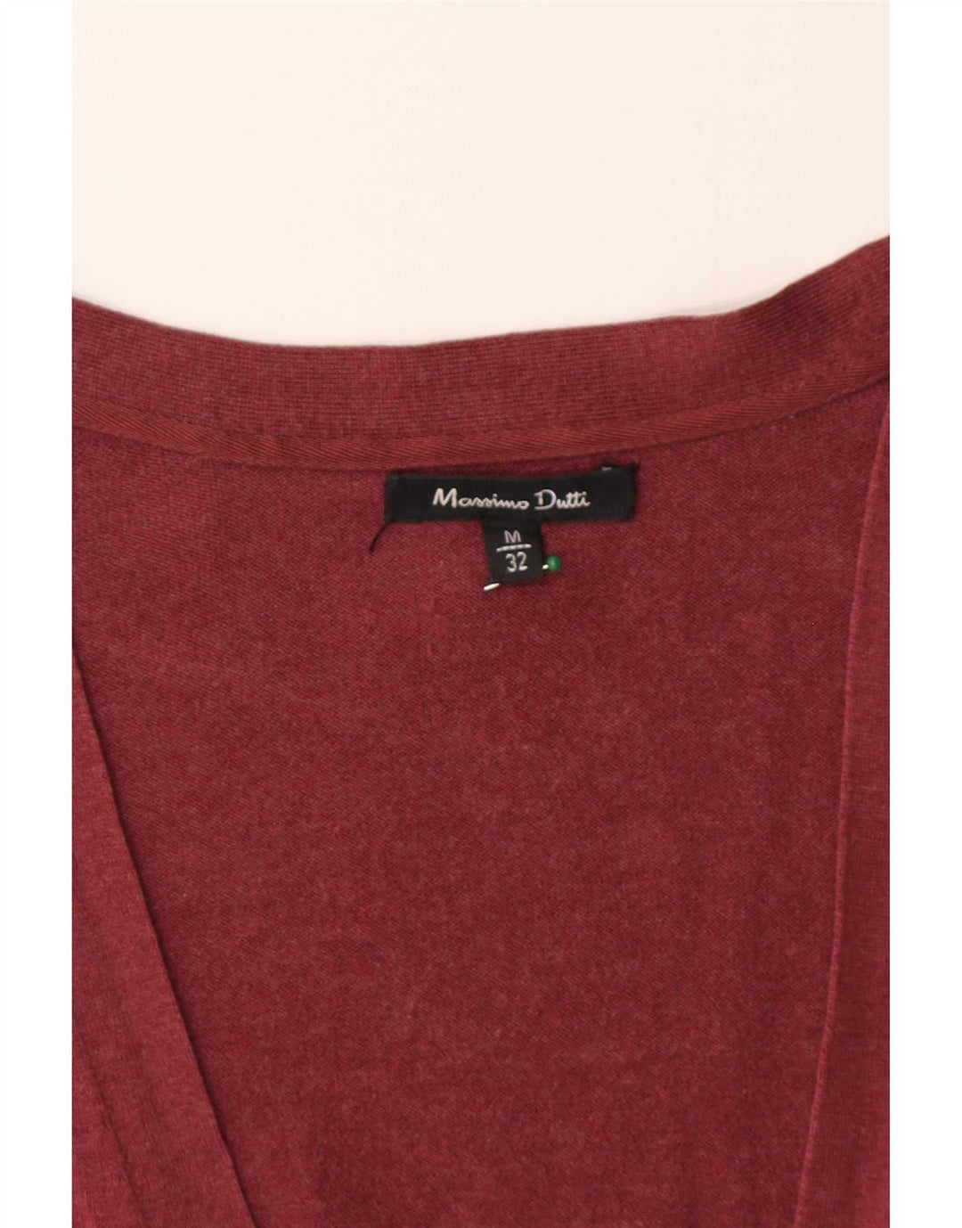 Suéter cardigã feminino Massimo Dutti UK 12 médio Borgonha