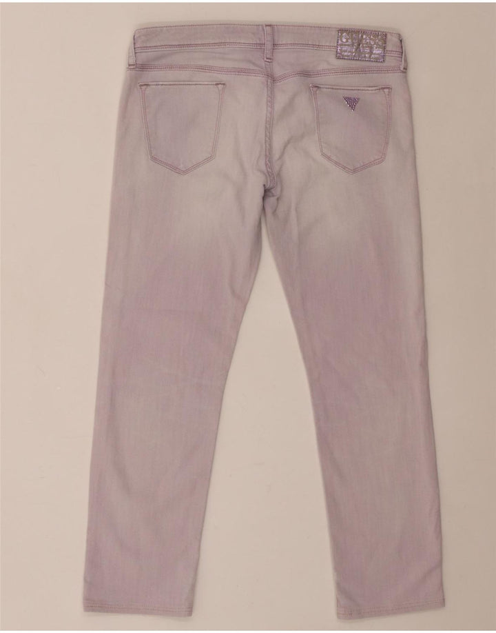 Guess Jeans Slim Feminino W30 L26 Algodão Roxo