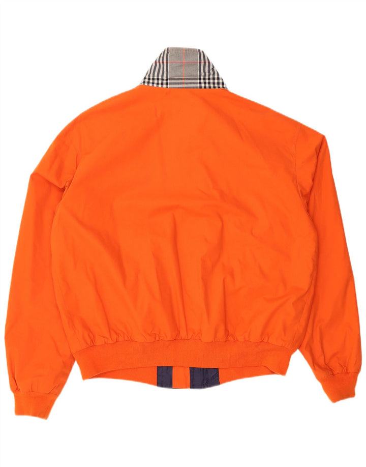 Jaqueta bomber masculina MACKINTOSH UK 44 2XL algodão xadrez laranja