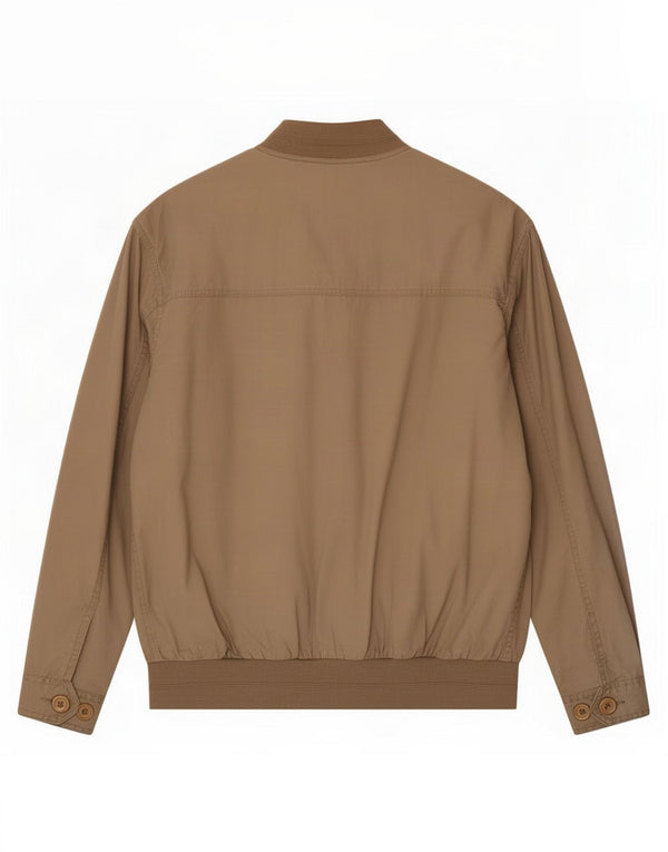 Jaqueta bomber masculina vintage IT 52 XL algodão bege
