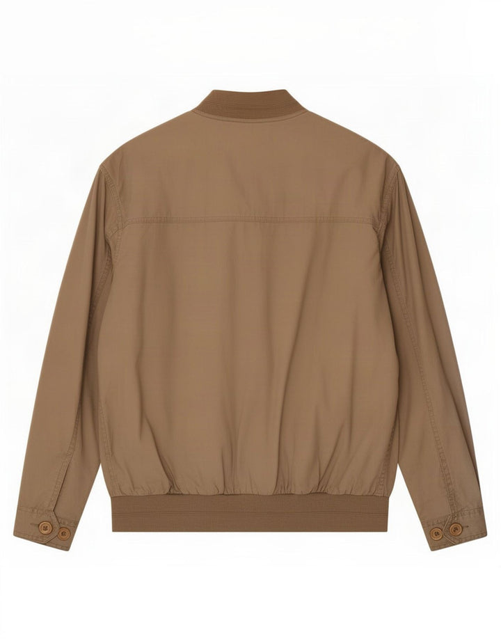Jaqueta bomber masculina vintage IT 52 XL algodão bege
