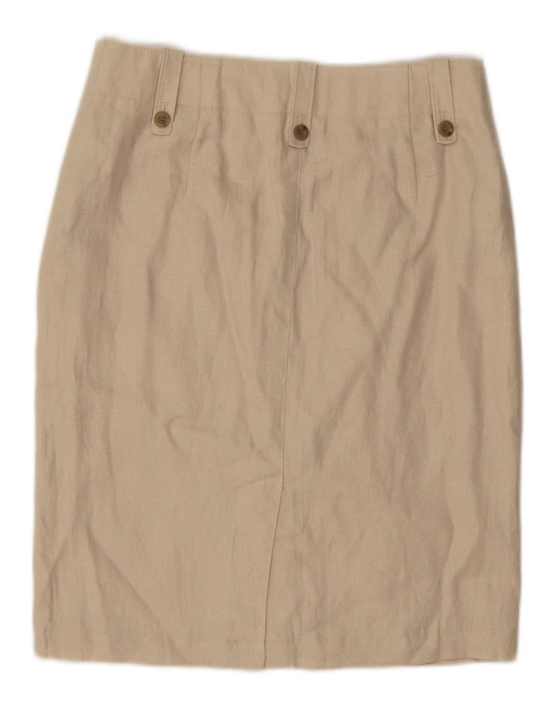 J. CREW Saia lápis feminina EUA 2 XS W30 linho bege