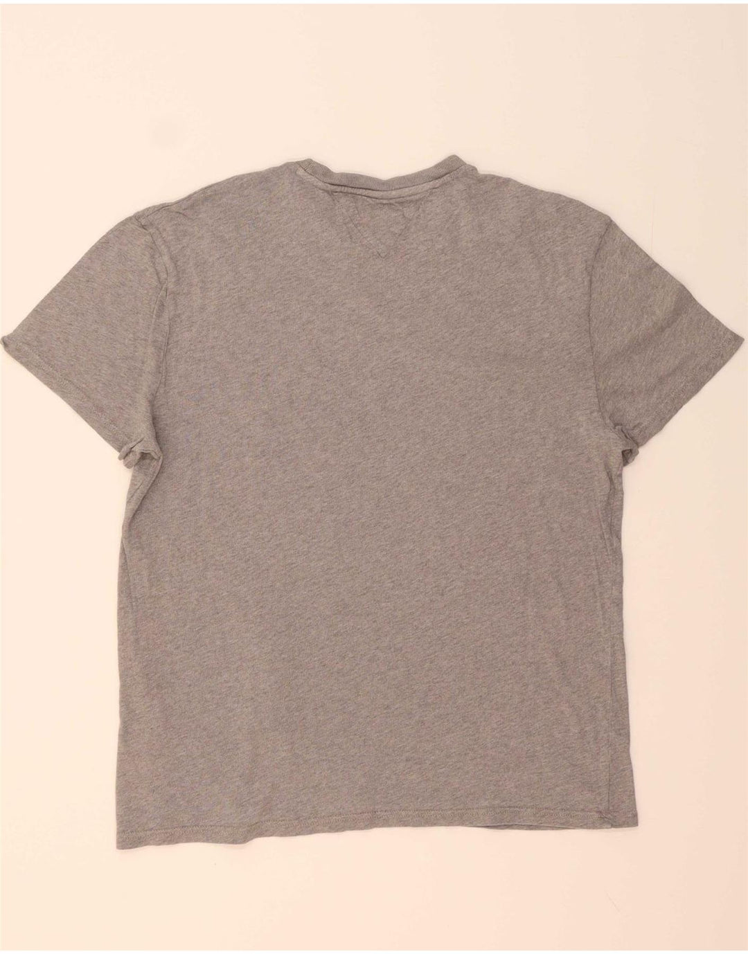 Camiseta masculina TOMMY HILFIGER grande algodão cinza