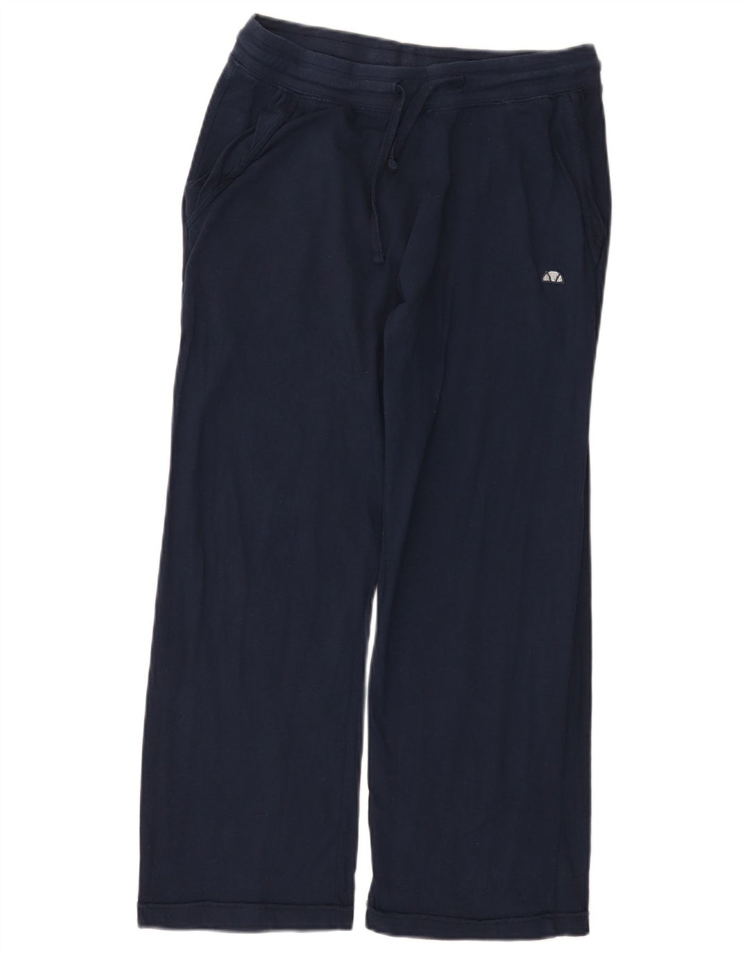 Calça de treino feminina Ellesse UK 14 algodão azul marinho médio