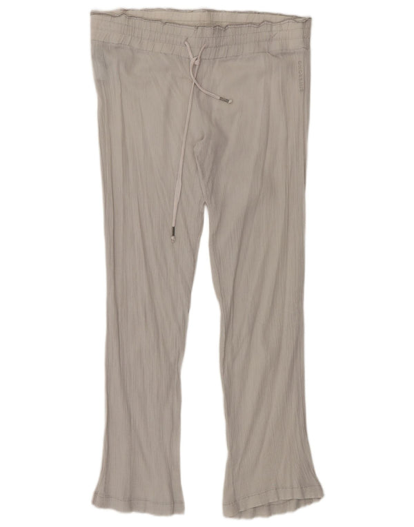 BILLABONG Womens Straight Casual Trousers UK 10 Small W27 L30  White