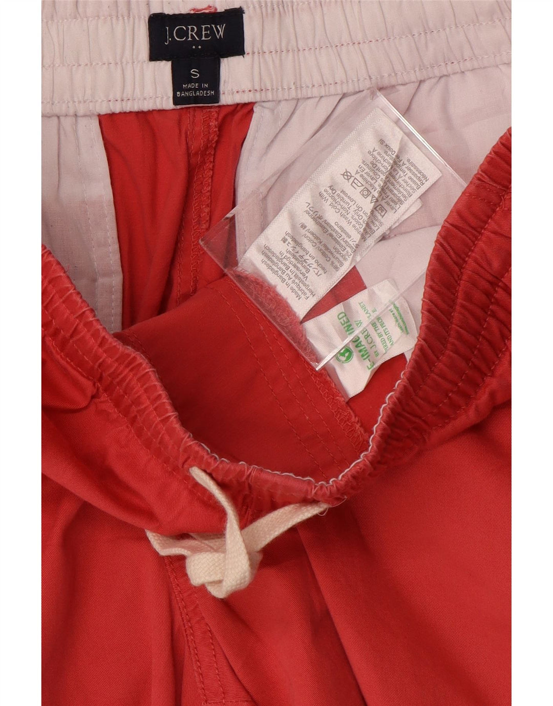 J. Crew Shorts esportivos femininos UK 10 pequeno algodão vermelho