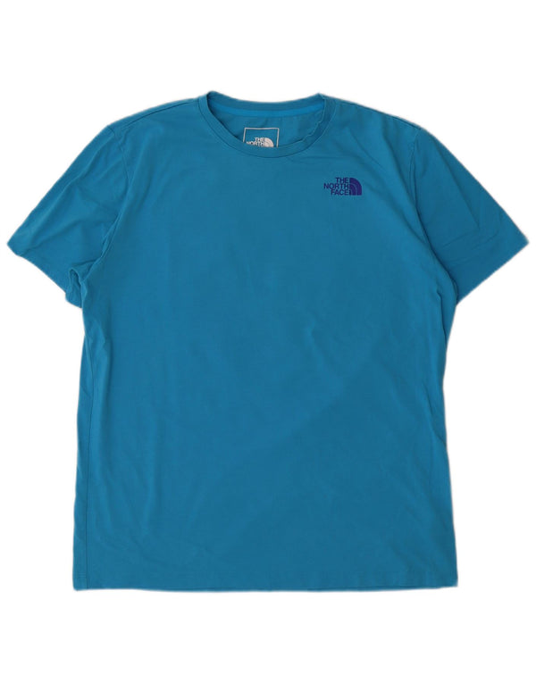 Camiseta gráfica masculina The North Face grande algodão azul