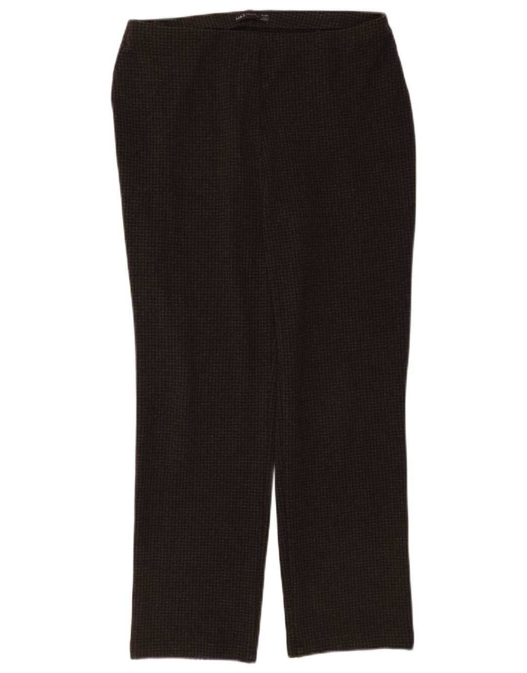 Calça casual feminina Marks & Spencer Reino Unido 12 médio W32 L28 preta