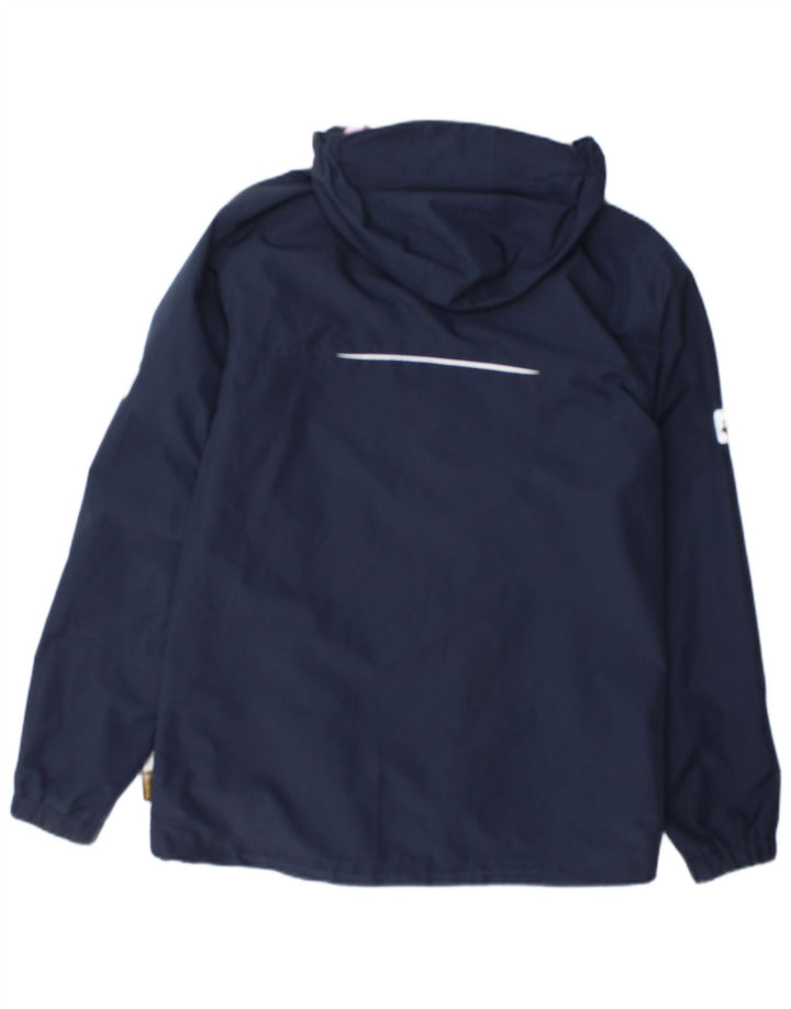 Jaqueta de chuva com capuz para meninas Jack Wolfskin 14-15 anos azul marinho poliéster