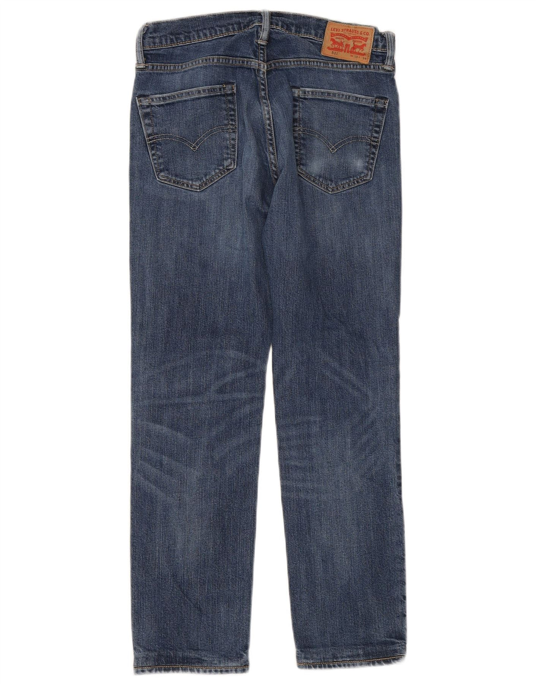 Calça jeans feminina Levi's 511 Slim W30 L28 azul algodão