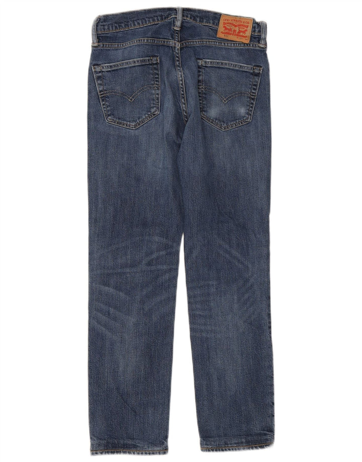 Calça jeans feminina Levi's 511 Slim W30 L28 azul algodão