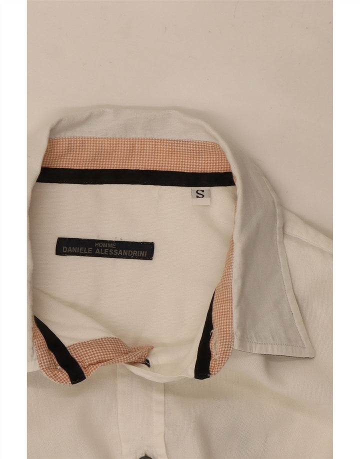 Camisa masculina Daniele Alessandrini pequena branca