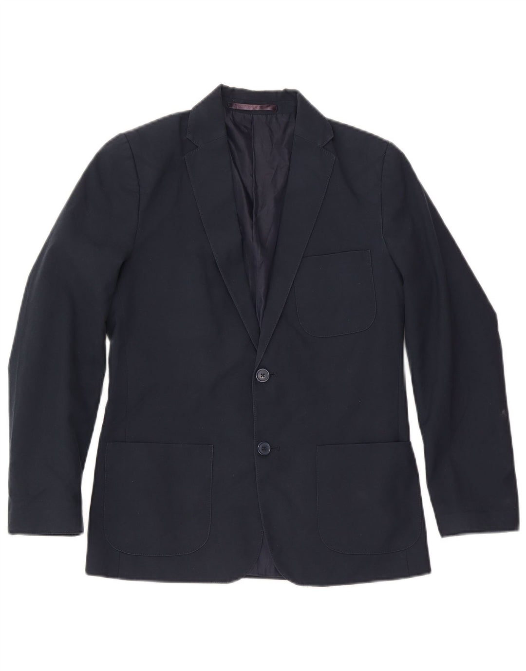 Jaqueta blazer de 2 botões Marks & Spencer Boys 13-14 anos azul marinho poliéster