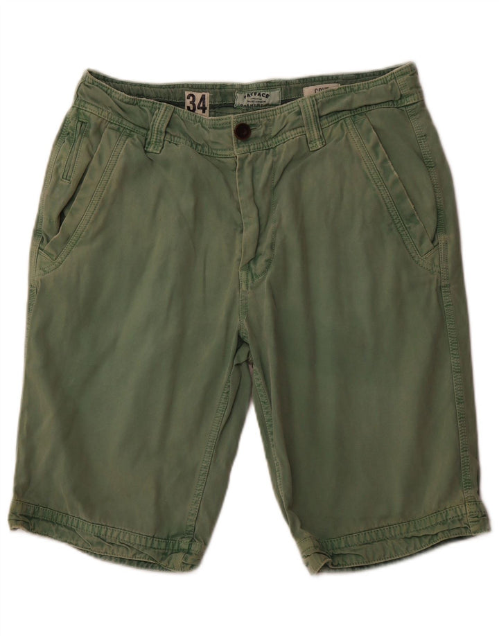 FAT FACE Mens Chino Shorts W34 Grande Algodão Verde